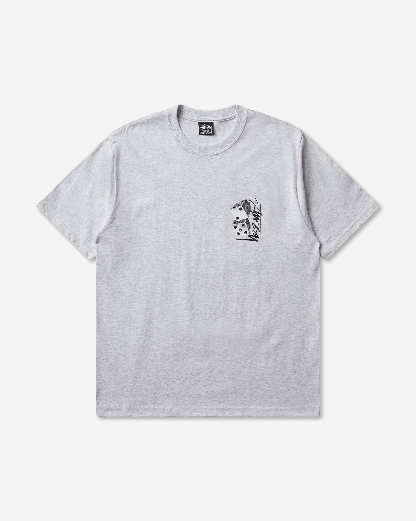 Stüssy Tall Dice Tee Ash Heather T-Shirts Shortsleeve 1905187SJ 0062