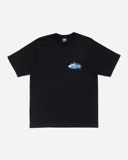 Stüssy Wave Oval Tee Black T-Shirts Shortsleeve 1905181SJ 0001
