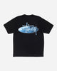 Stüssy Wave Oval Tee Black T-Shirts Shortsleeve 1905181SJ 0001