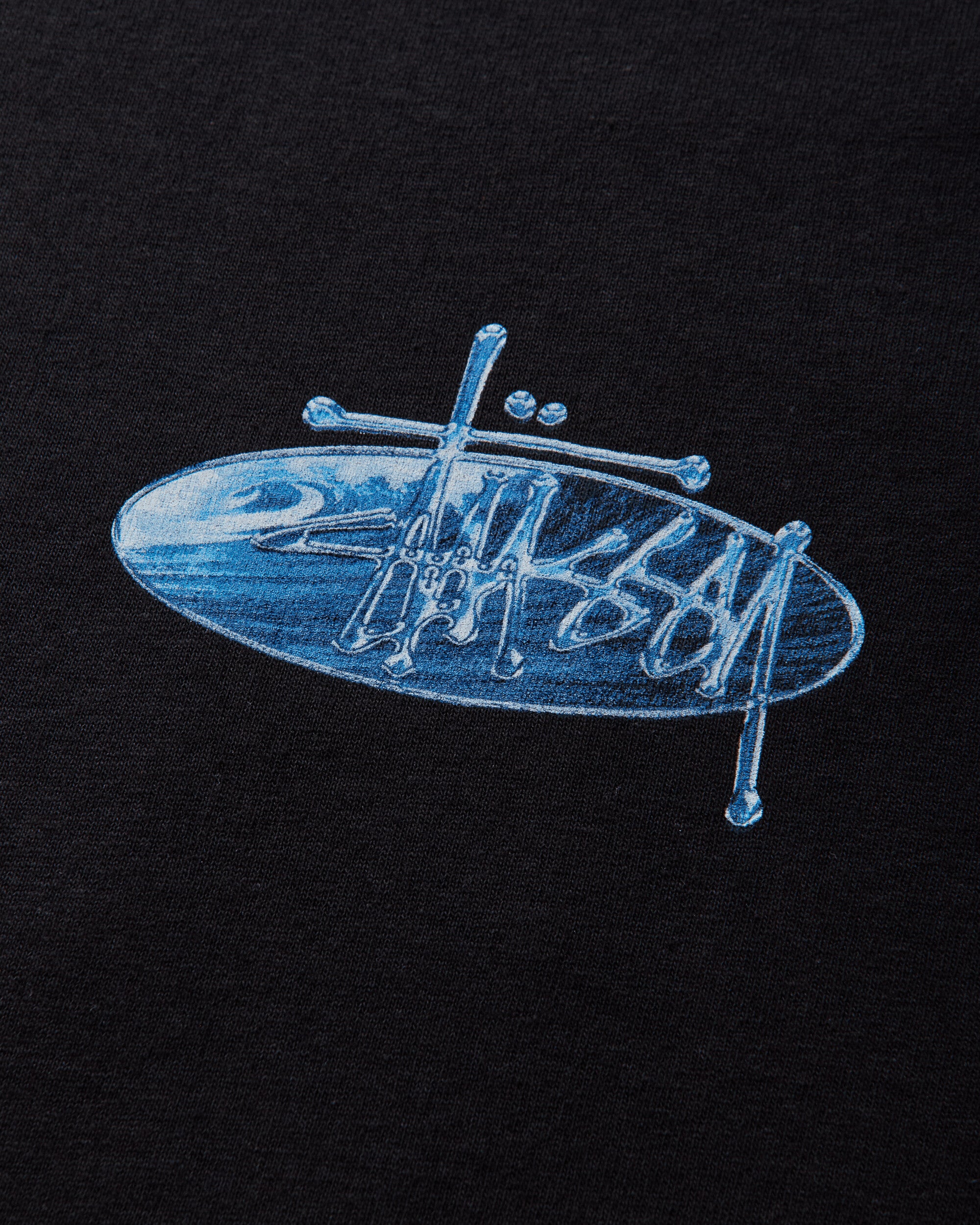 Stüssy Wave Oval Tee Black T-Shirts Shortsleeve 1905181SJ 0001