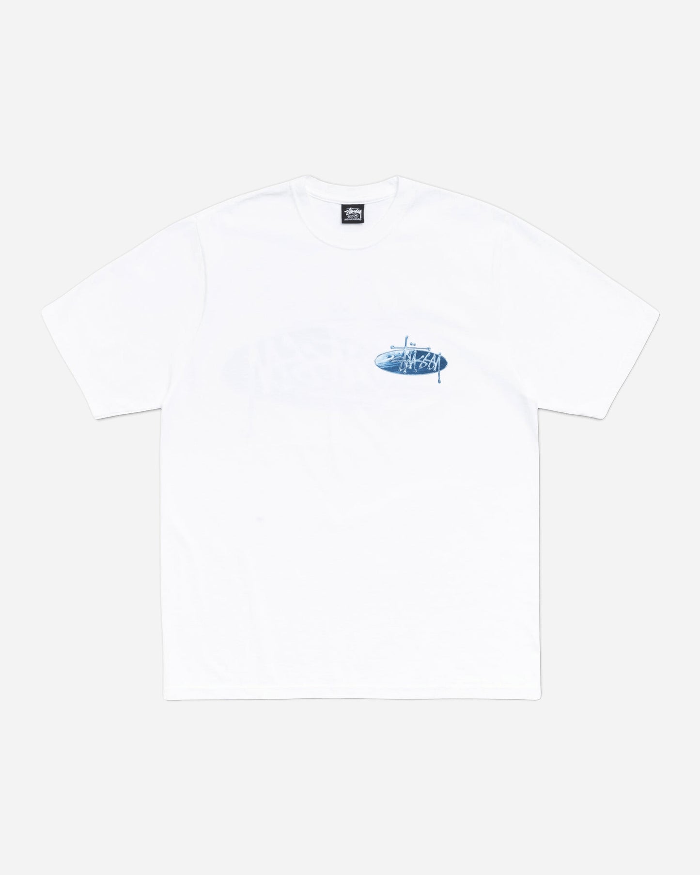 Stüssy Wave Oval Tee White T-Shirts Shortsleeve 1905181SJ 1201