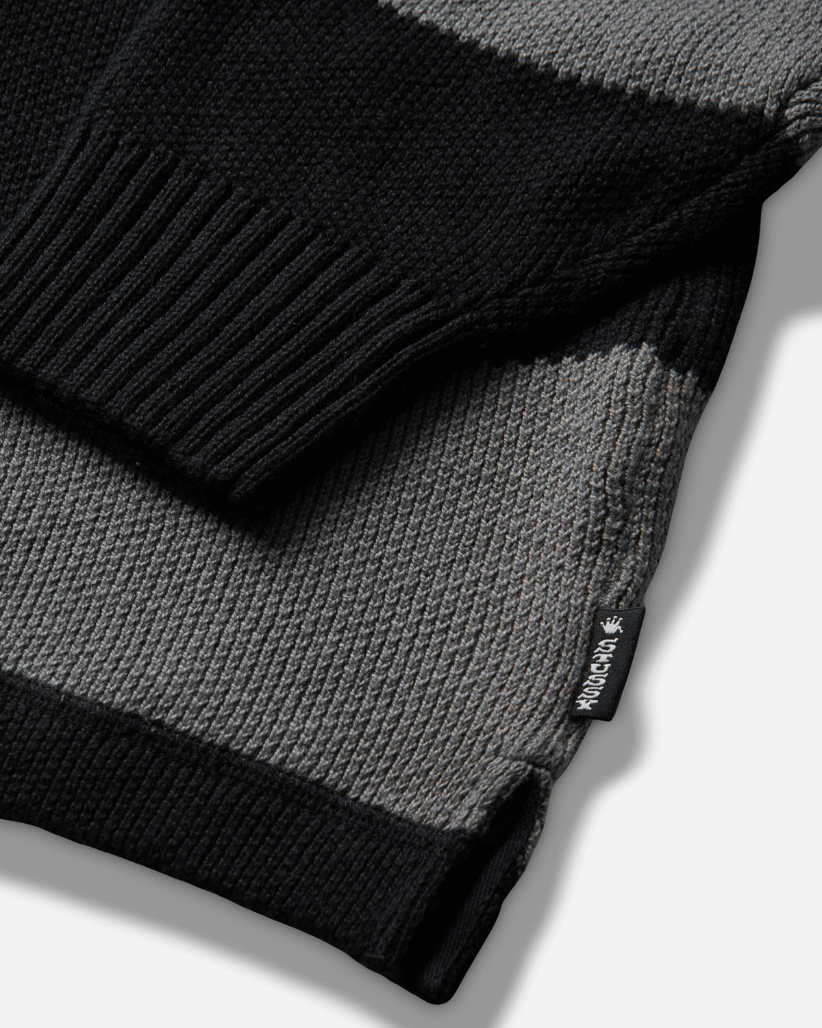 Stüssy Pique Knit Stripe Rugby Black Knitwears Sweaters 117317SJ 0001