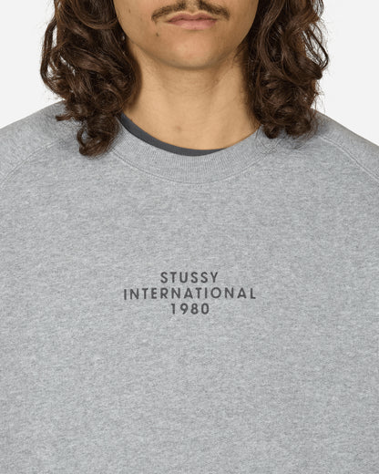 Stüssy Raglan Sleeve Crew Grey/Heather Knitwears Sweaters 118552 0009