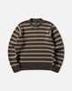 Stüssy Stripe Crew Forest Knitwears Sweaters 117272SJ 0410
