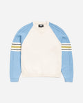 Stüssy Stripe Raglan Crew Blue Knitwears Sweaters 117290SJ 0801