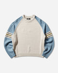 Stüssy Stripe Raglan Crew Blue Knitwears Sweaters 117290SJ 0801