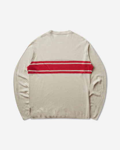 Stüssy Striped Long Sleeve Sweater Bone Knitwears Sweaters 117297SJ 1207