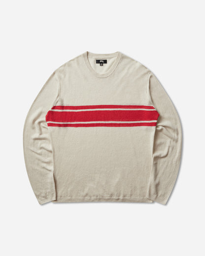Stüssy Striped Long Sleeve Sweater Bone Knitwears Sweaters 117297SJ 1207
