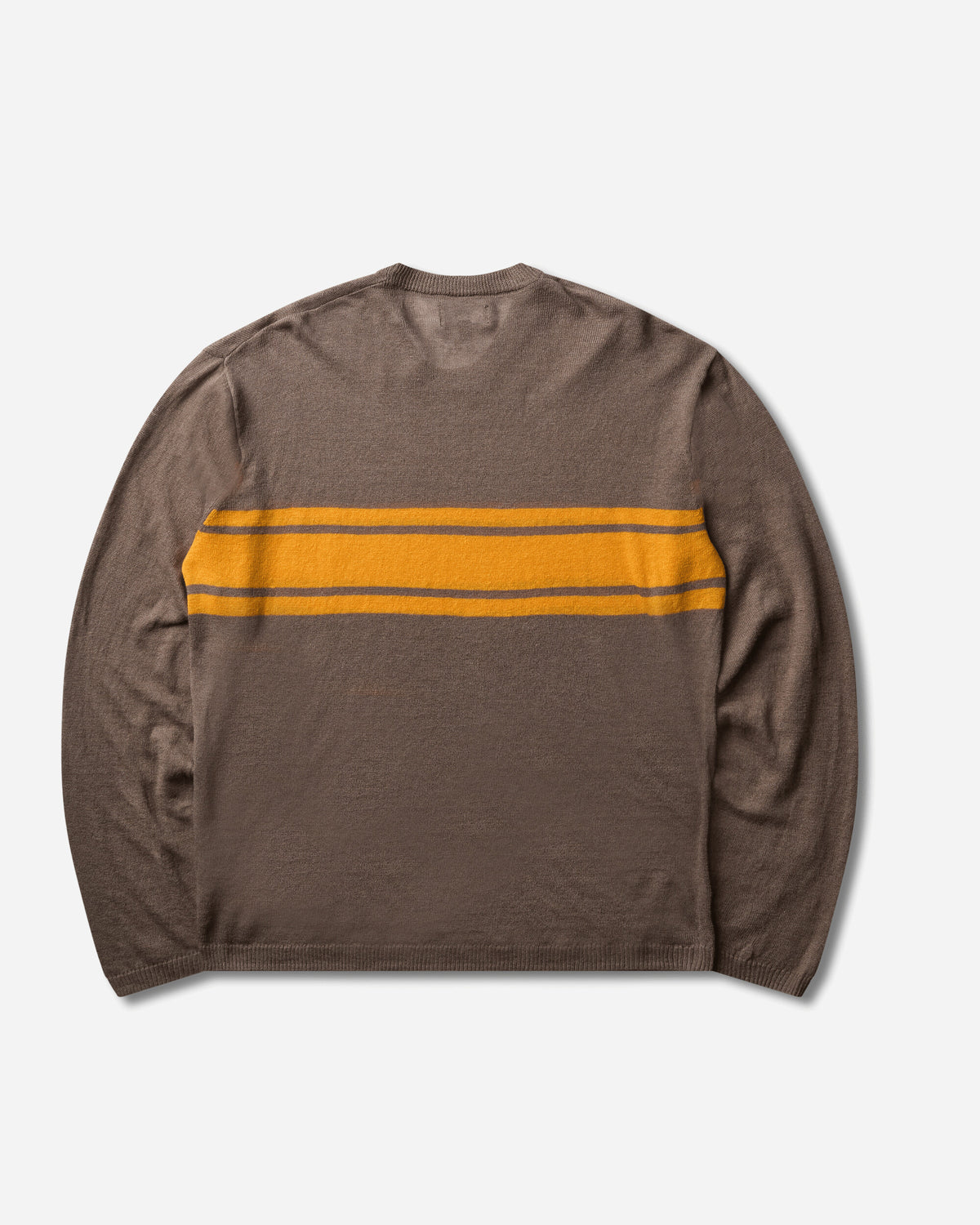 Stüssy Striped Long Sleeve Sweater Brown Knitwears Sweaters 117297SJ 1001