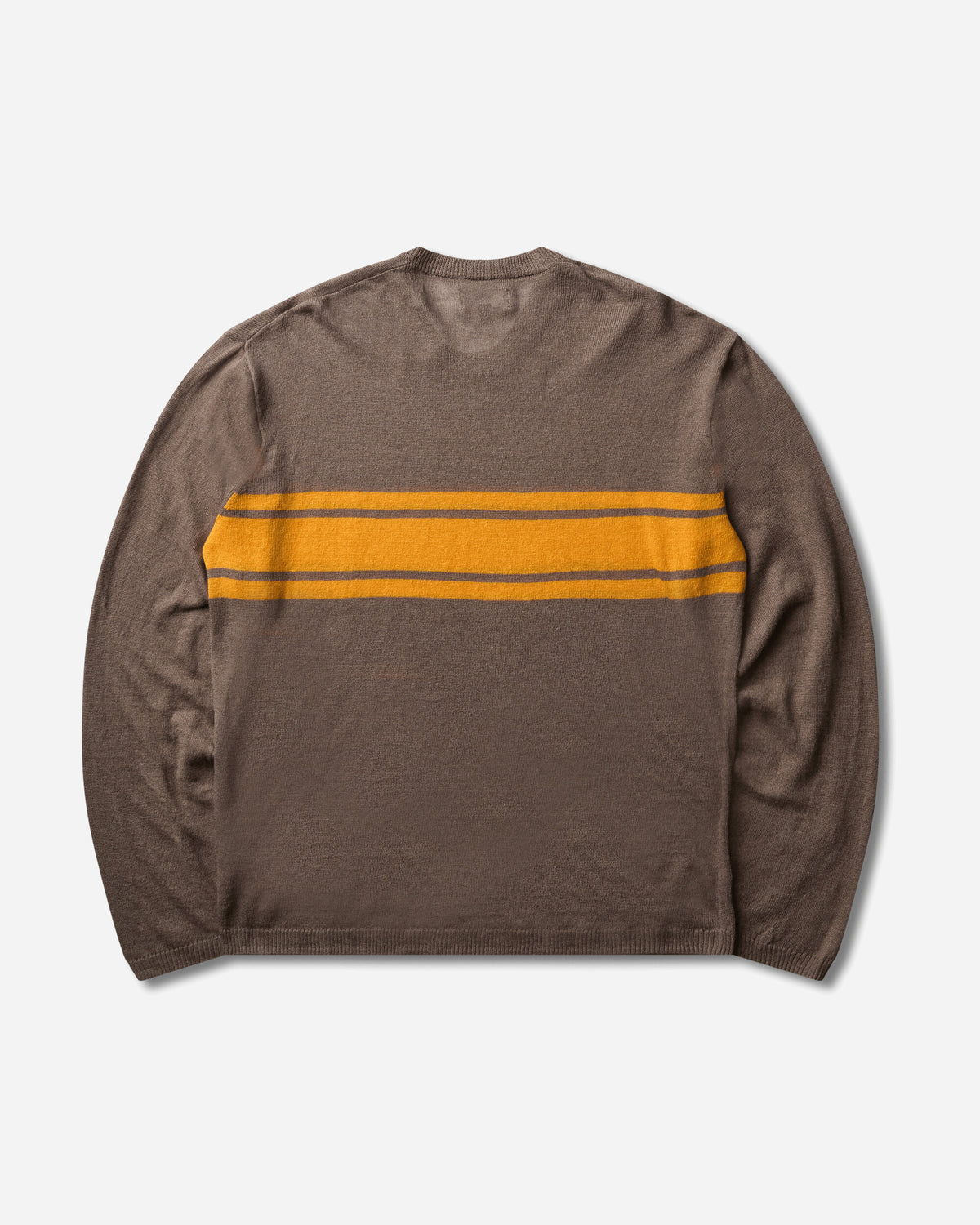 Stüssy Striped Long Sleeve Sweater Brown Knitwears Sweaters 117297SJ 1001