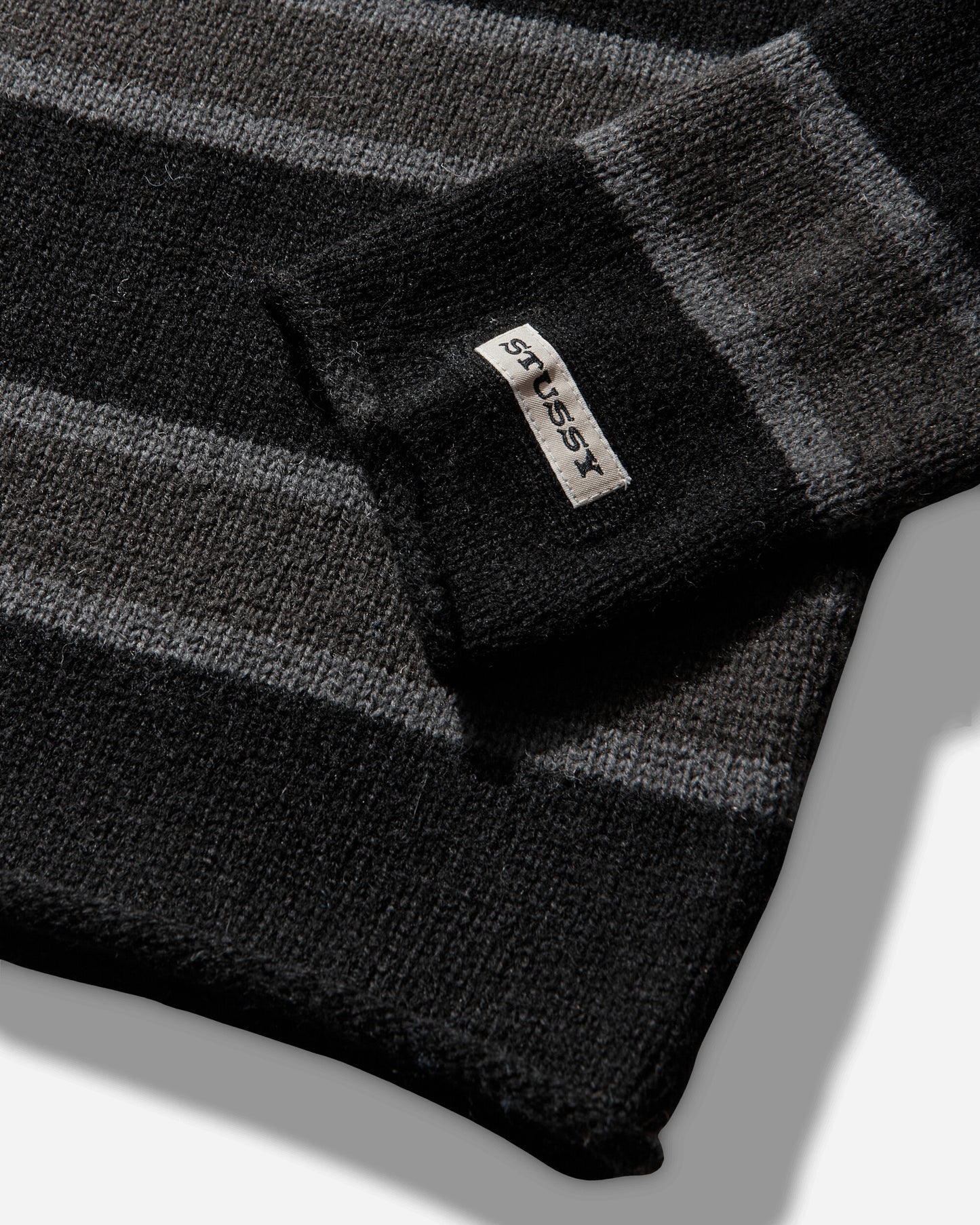 Stüssy Striped Wool Sweater Black Knitwears Sweaters 117283SJ 0001