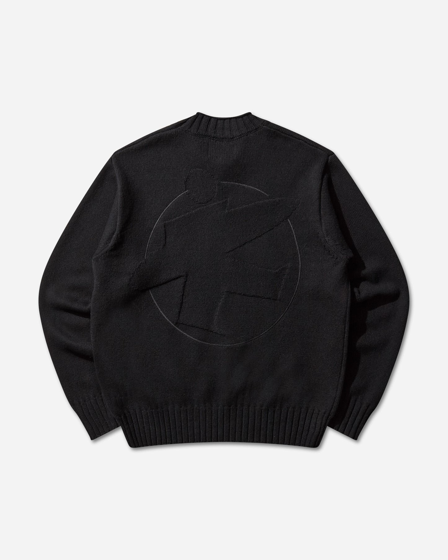 Stüssy Tonal Mock Neck Sweater Black Knitwears Sweaters 117276 0001