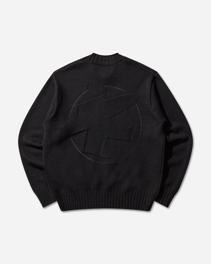 Stüssy Tonal Mock Neck Sweater Black Knitwears Sweaters 117276 0001