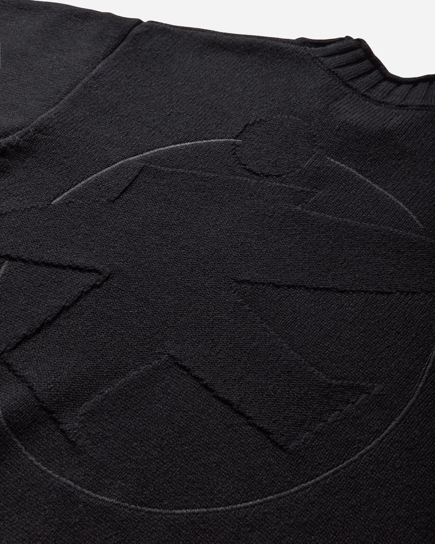 Stüssy Tonal Mock Neck Sweater Black Knitwears Sweaters 117276 0001