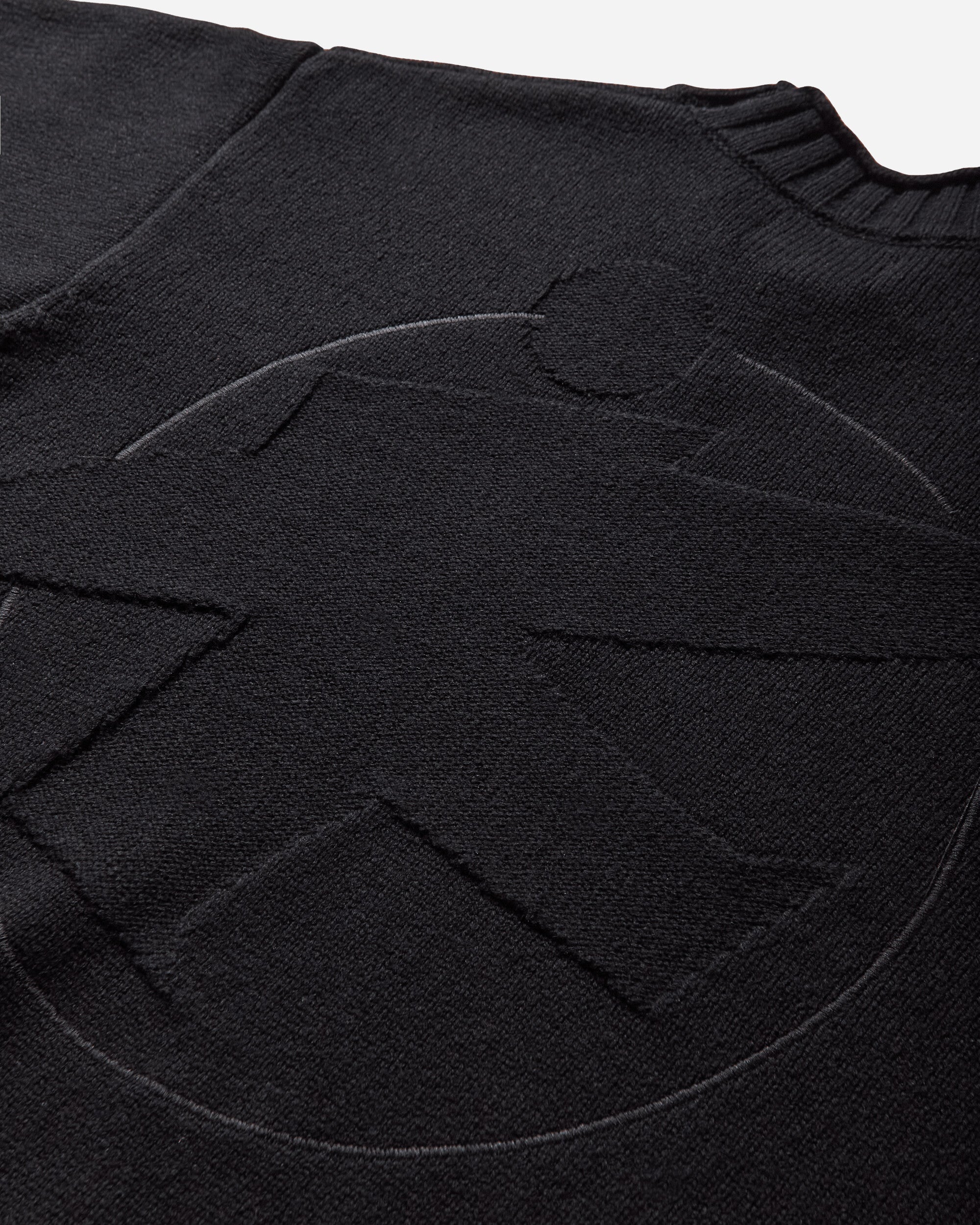 Stüssy Tonal Mock Neck Sweater Black Knitwears Sweaters 117276 0001