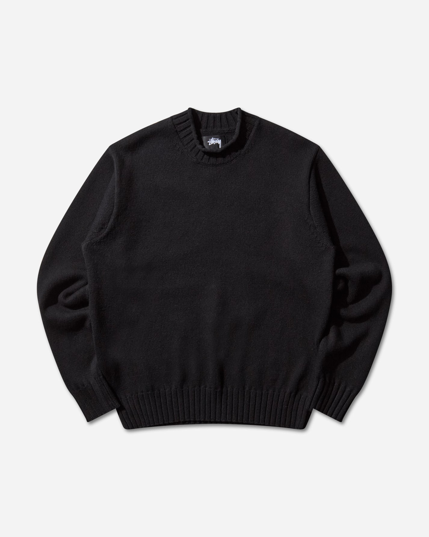 Stüssy Tonal Mock Neck Sweater Black Knitwears Sweaters 117276 0001