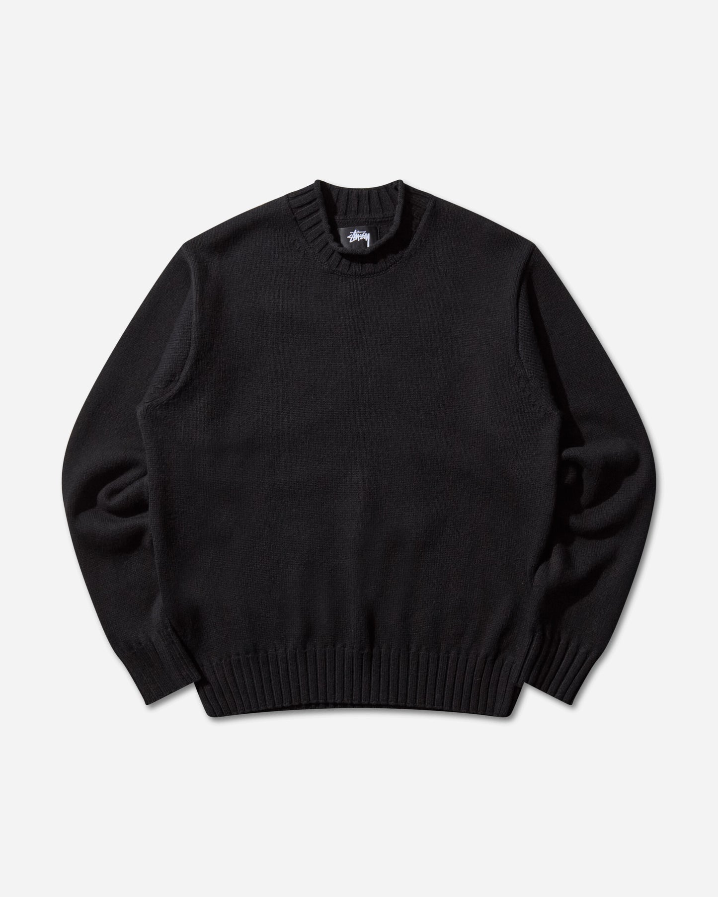 Stüssy Tonal Mock Neck Sweater Black Knitwears Sweaters 117276 0001
