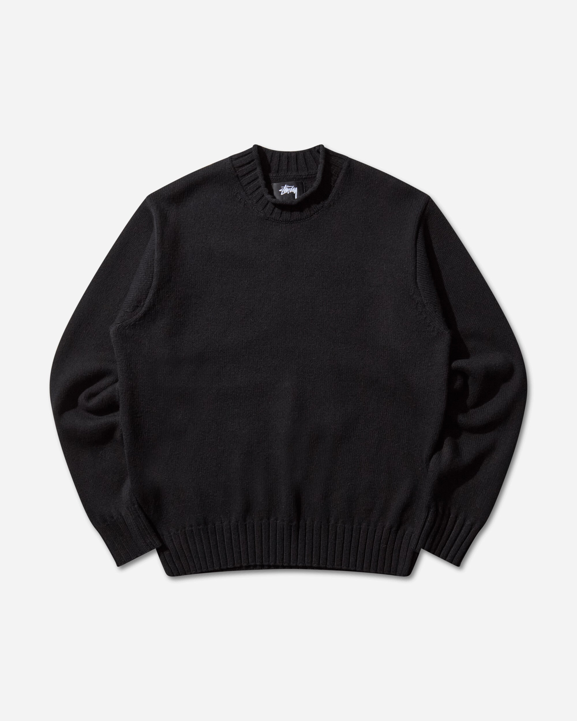 Stüssy Tonal Mock Neck Sweater Black Knitwears Sweaters 117276 0001