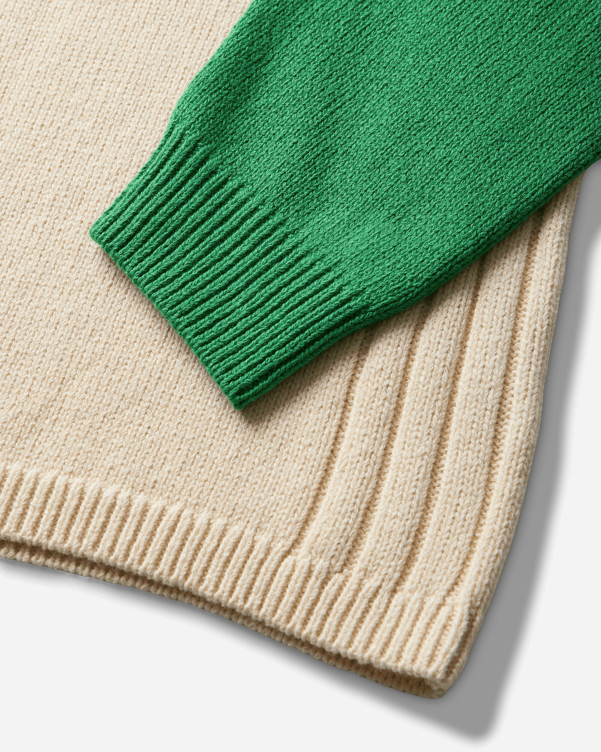 Stüssy Two Tone Raglan Sweater Natural Knitwears Sweaters 117299SJ 1002