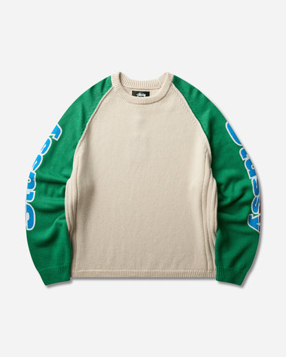 Stüssy Two Tone Raglan Sweater Natural Knitwears Sweaters 117299SJ 1002