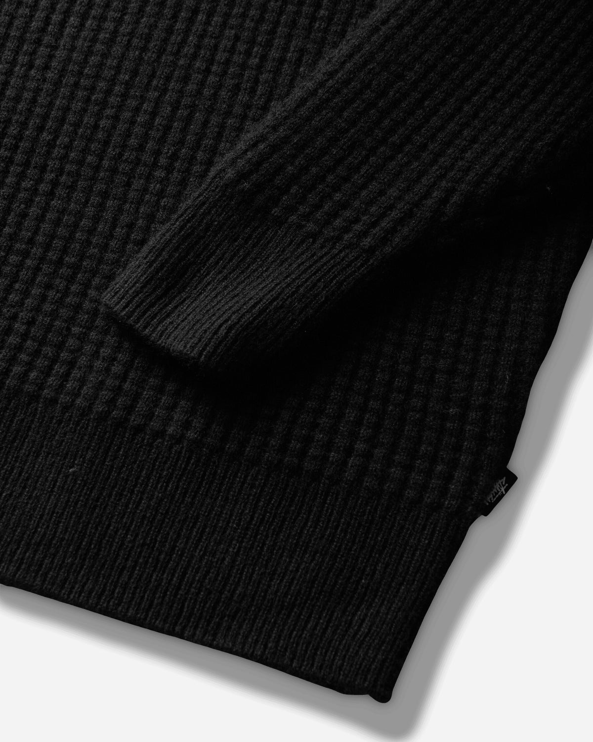 Stüssy Waffle Cashmere Sweater Black Knitwears Sweaters 117257SJ 0001