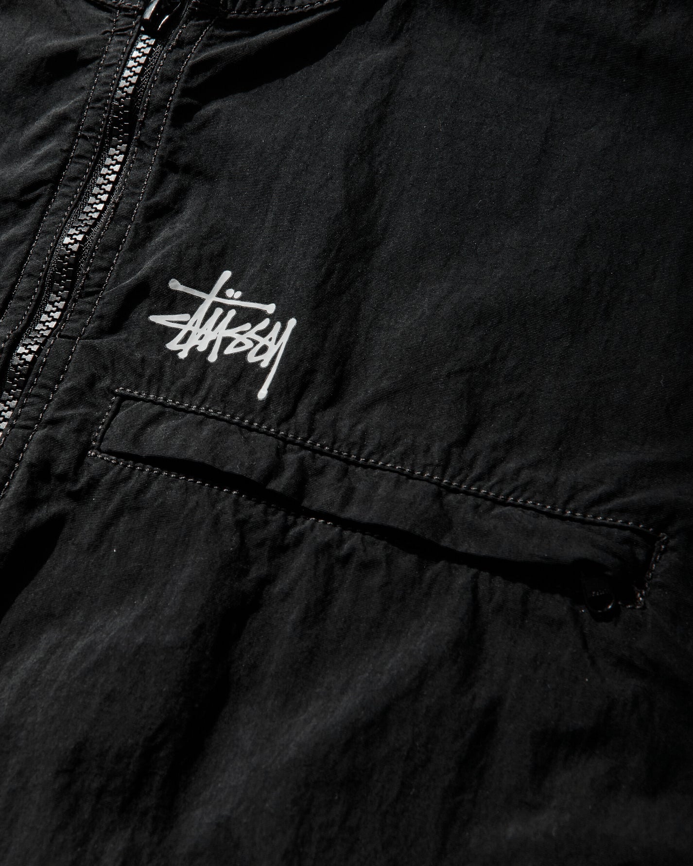 Stüssy Lightweight Hooded Jacket Black Coats and Jackets Windbreakers 115900SJ 0001