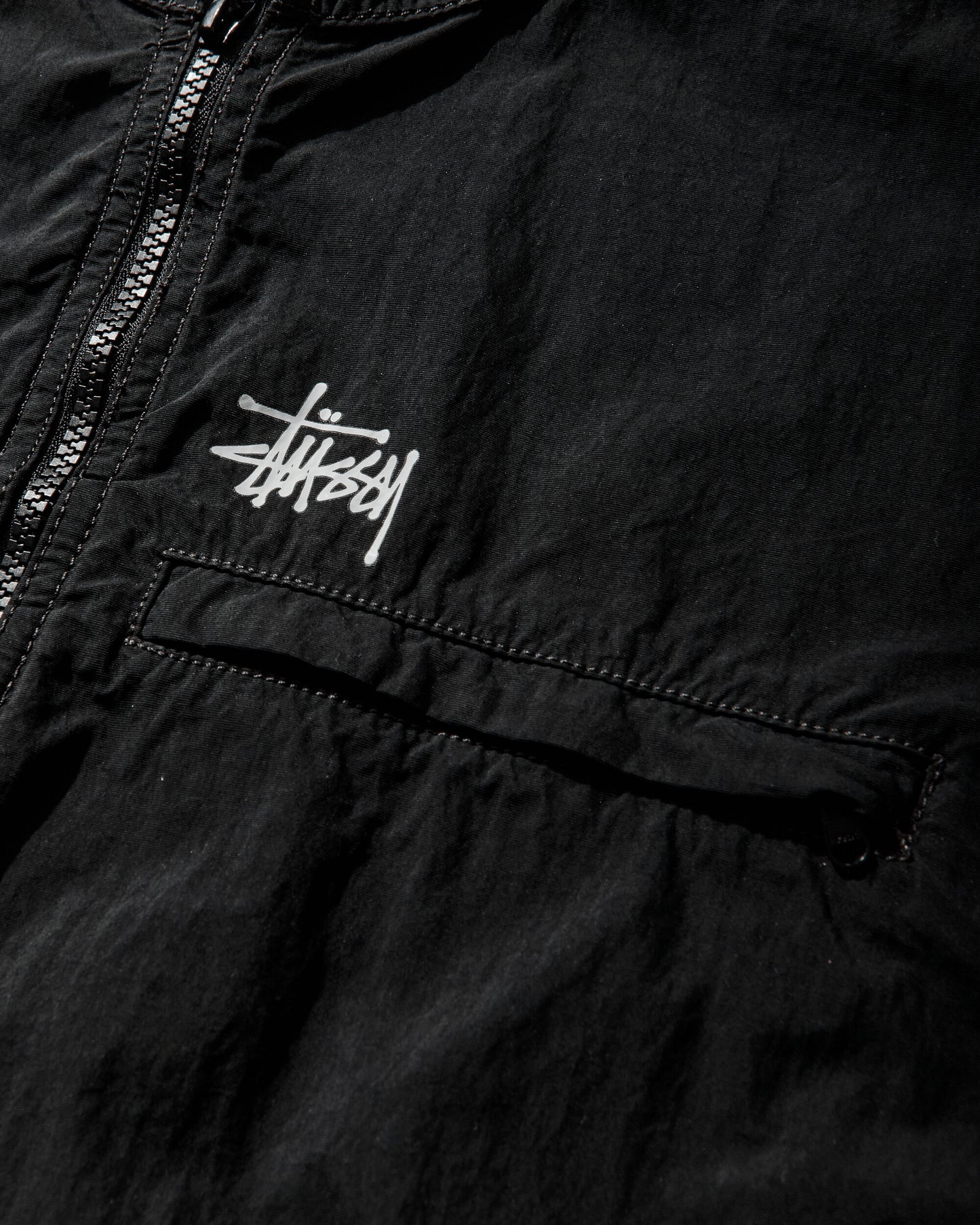 Stüssy Lightweight Hooded Jacket Black Coats and Jackets Windbreakers 115900SJ 0001