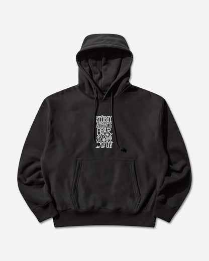 Stüssy Authentic Gear Hood Black Sweatshirts Zip-Ups 1925124 0001