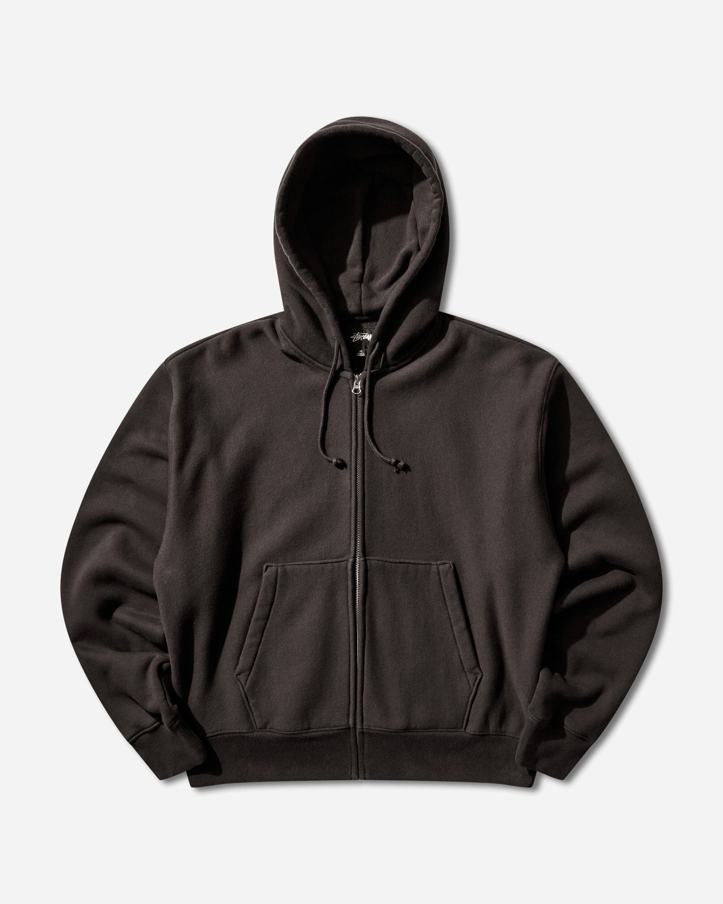 Stüssy Basic Diamond Zip Hood Black Sweatshirts Zip-Ups 118603SJ 0001