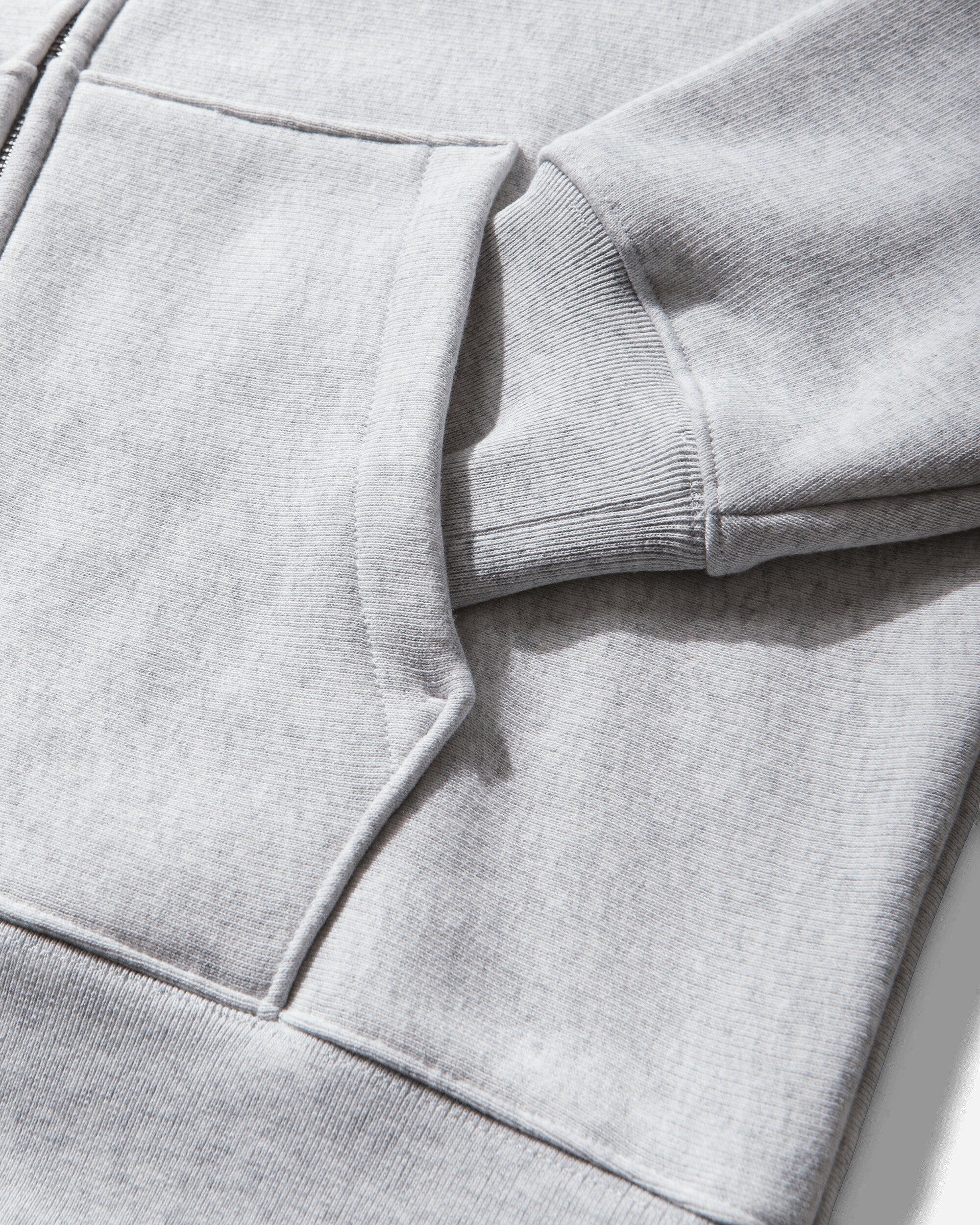 Stüssy Basic Diamond Zip Hood Ash Heather Sweatshirts Zip-Ups 118603SJ 0062