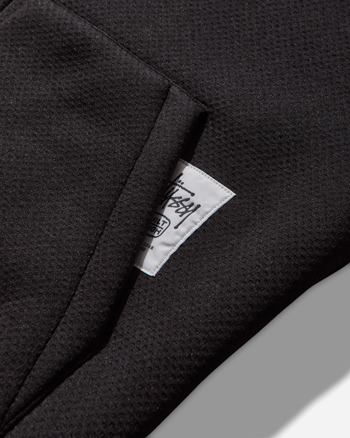 Stüssy Bonded Sherpa Lined Hood Black Sweatshirts Zip-Ups 118585 0001