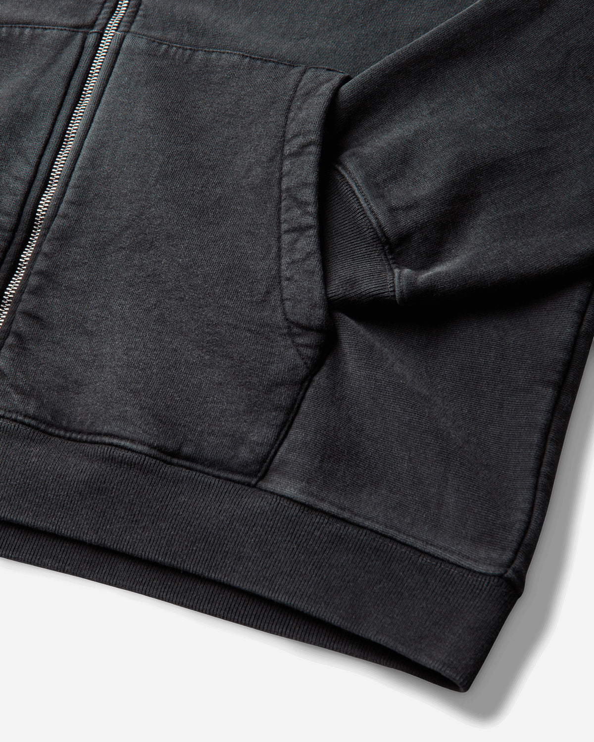 Stüssy Faded Graphic Zip Hood Washed Black Sweatshirts Zip-Ups 118553SJ 0034