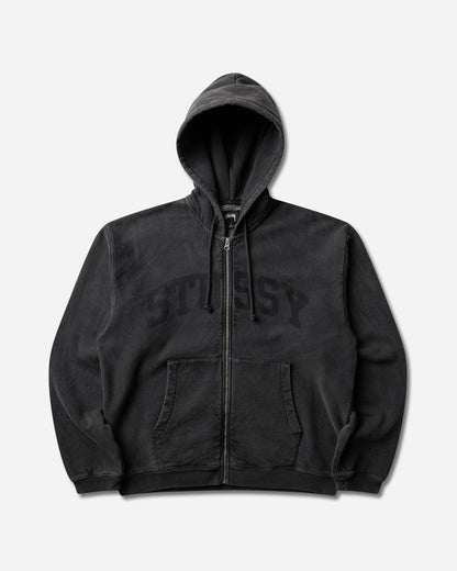 Stüssy Faded Graphic Zip Hood Washed Black Sweatshirts Zip-Ups 118553SJ 0034