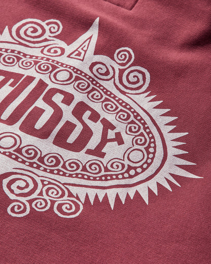 Stüssy Mantra Zip Hood Burgundy Sweatshirts Zip-Ups 118592 0615