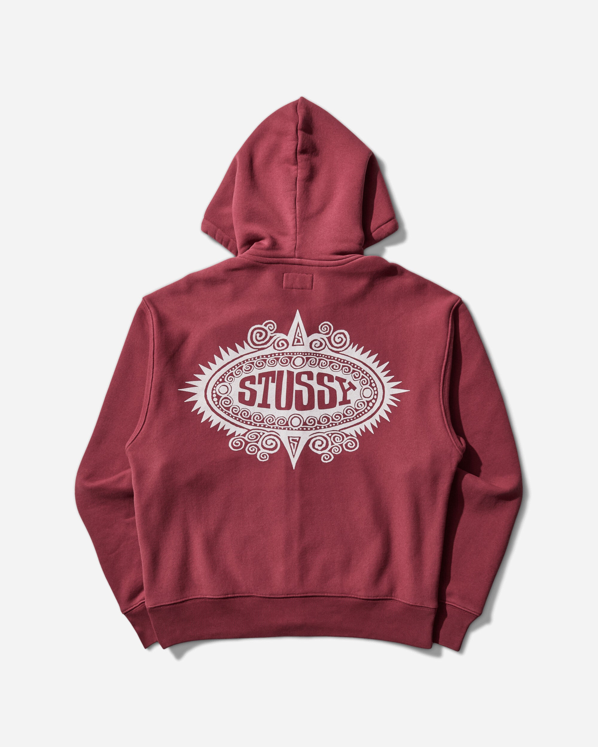 Stüssy Mantra Zip Hood Burgundy Sweatshirts Zip-Ups 118592 0615
