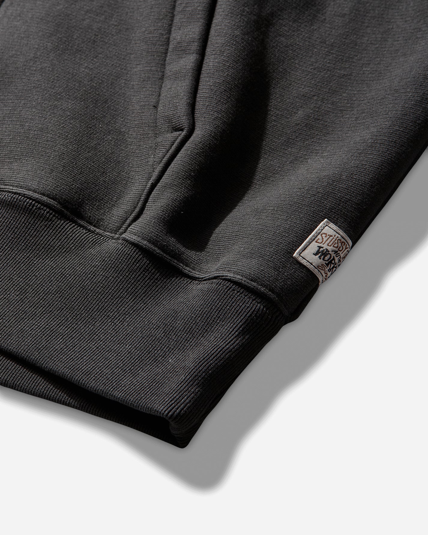 Stüssy Raglan Zip Hood Washed Black Sweatshirts Zip-Ups 118571SJ 0034