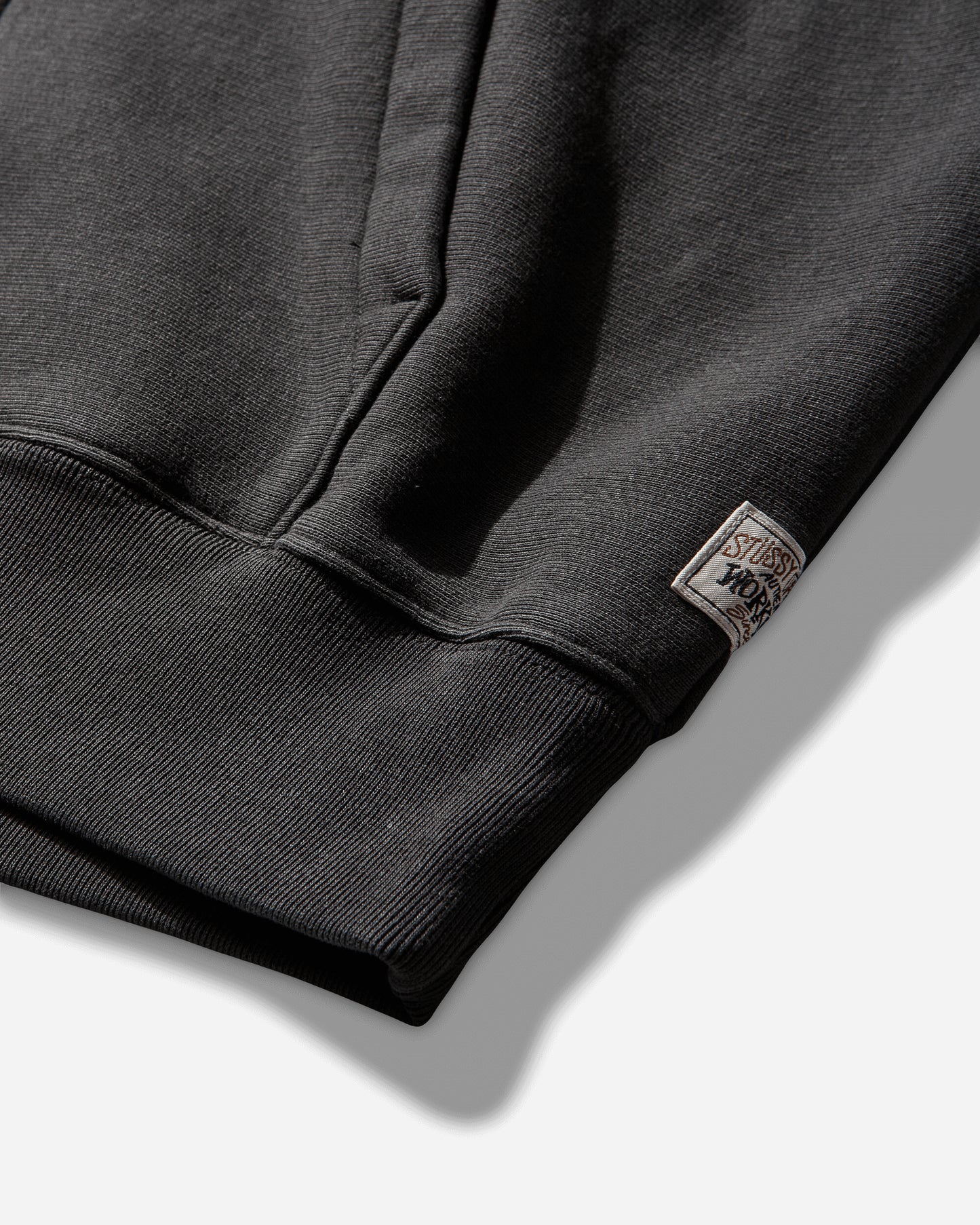 Stüssy Raglan Zip Hood Washed Black Sweatshirts Zip-Ups 118571SJ 0034