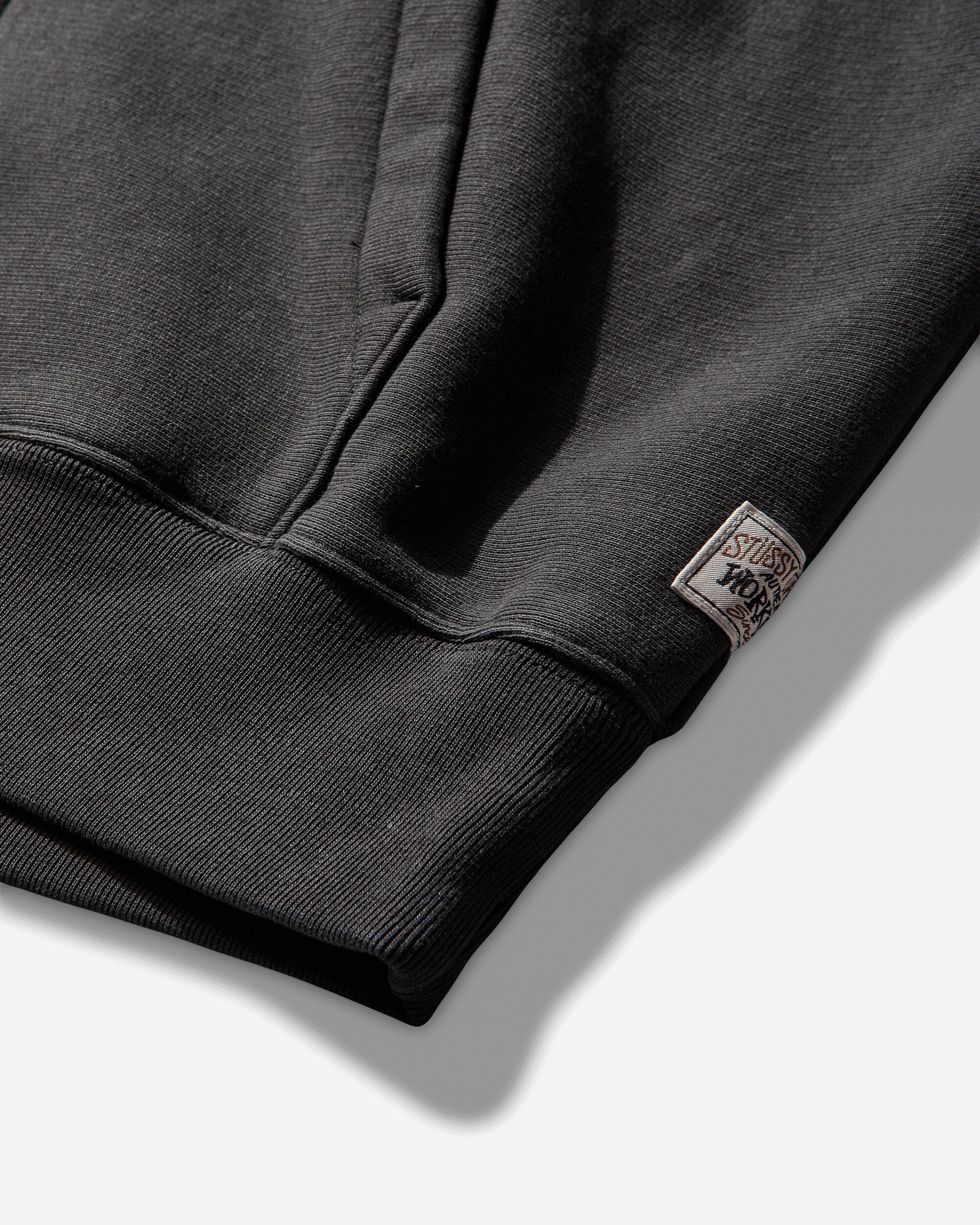 Stüssy Raglan Zip Hood Washed Black Sweatshirts Zip-Ups 118571SJ 0034