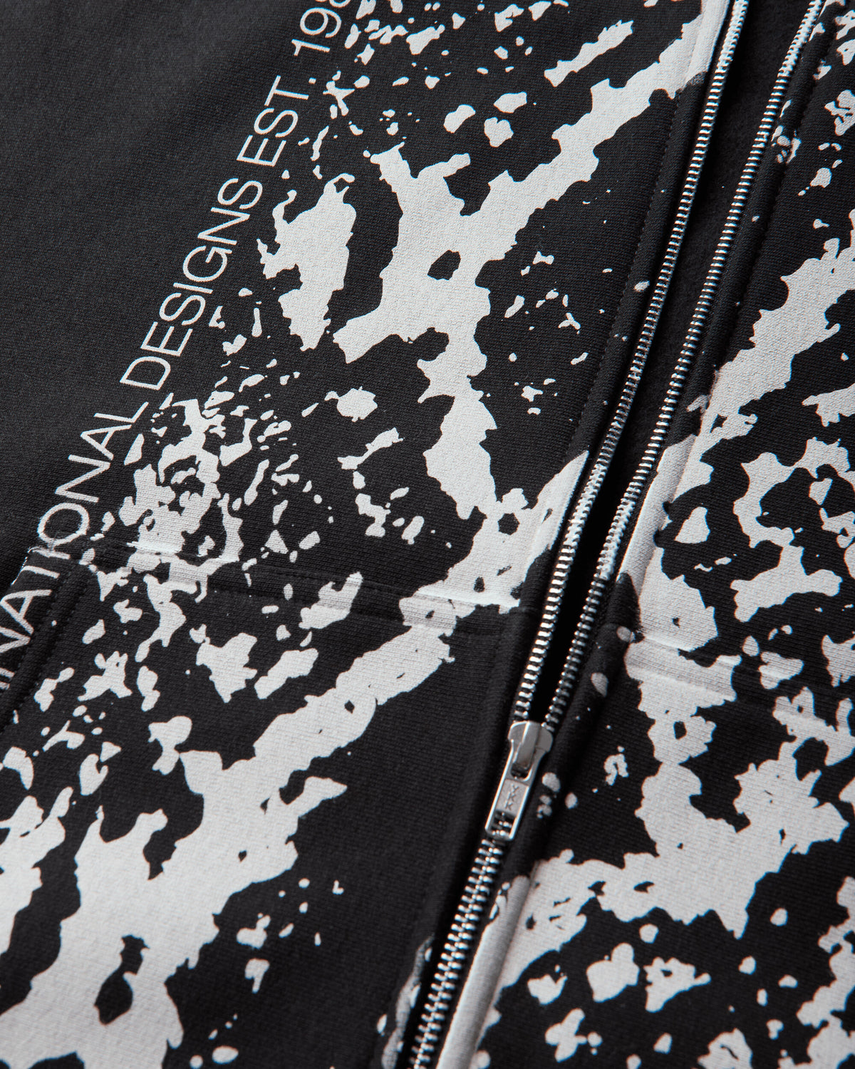 Stüssy Snakeskin Zip Hood Black Sweatshirts Zip-Ups 1975199SJ BLACK