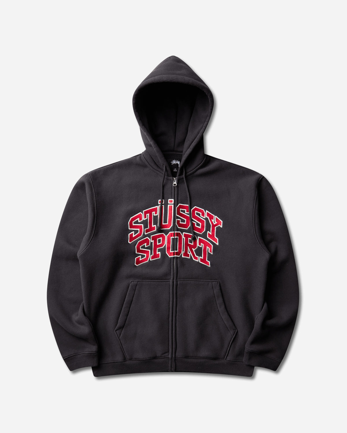 Stüssy Stussy Sport Zip Hood Washed Black Sweatshirts Zip-Ups 118540SJ 0034