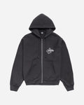 Stüssy Surf Size Gar Dyed Zip Hood Faded Black Sweatshirts Zip-Ups 1975180SJ 0090