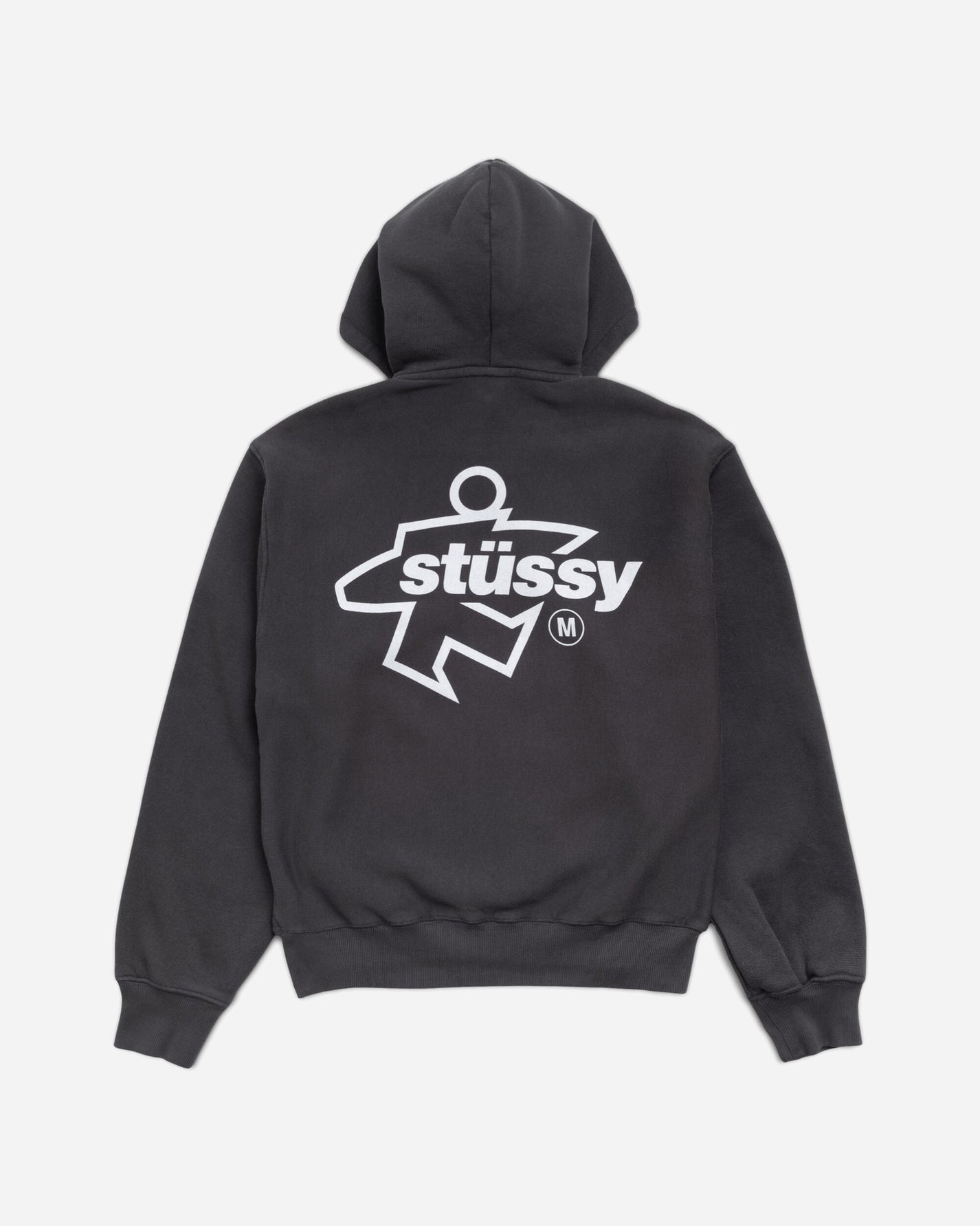Stüssy Surf Size Gar Dyed Zip Hood Faded Black Sweatshirts Zip-Ups 1975180SJ 0090