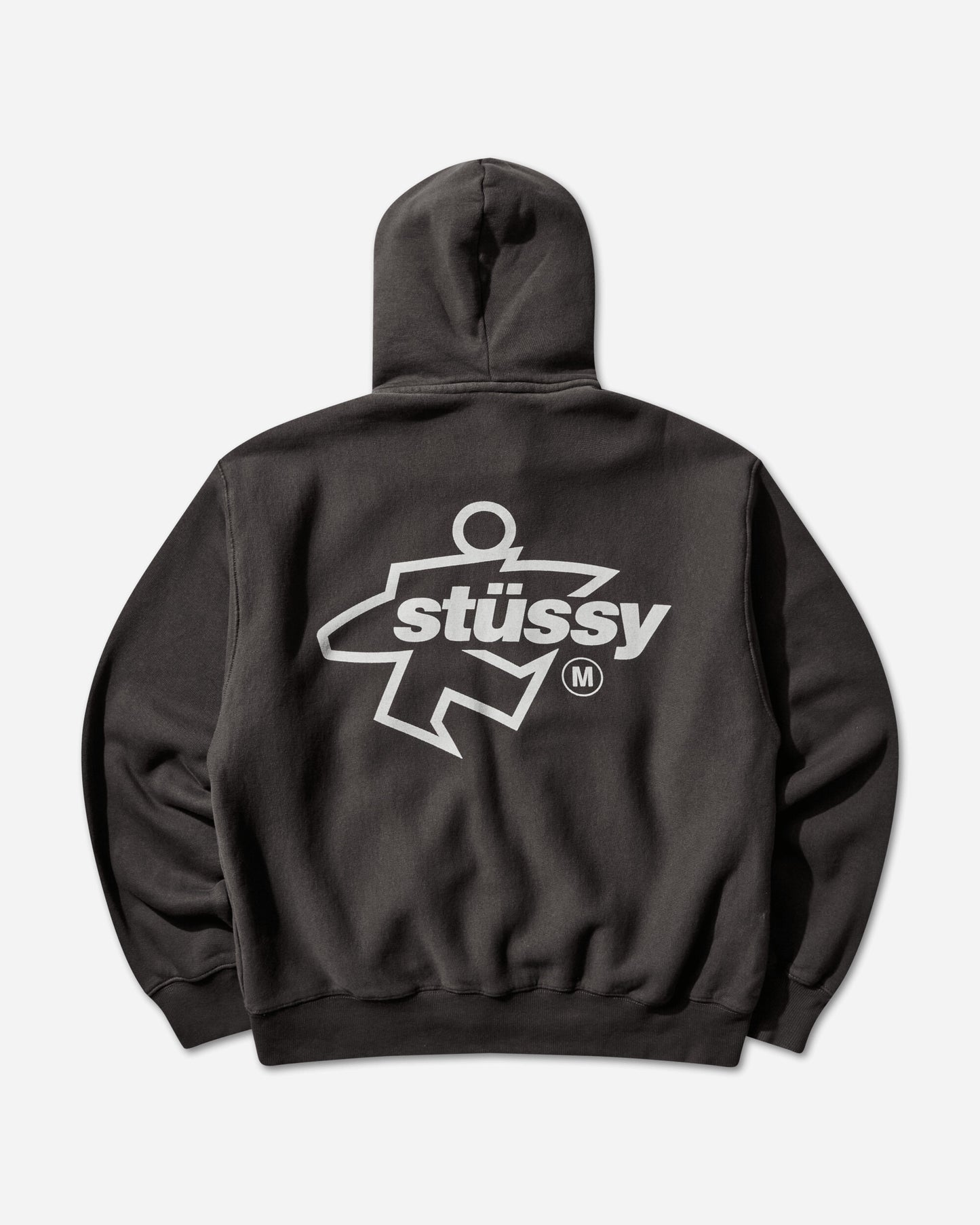 Stüssy Surf Size Gar Dyed Zip Hood Faded Black Sweatshirts Zip-Ups 1975180SJ 0090