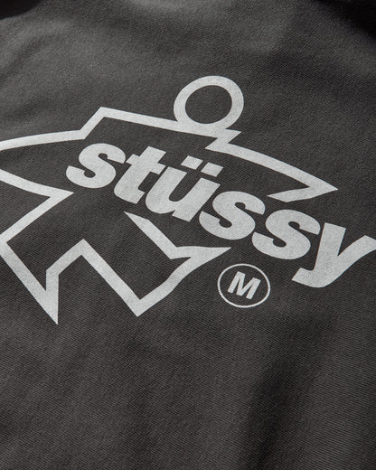 Stüssy Surf Size Gar Dyed Zip Hood Faded Black Sweatshirts Zip-Ups 1975180SJ 0090