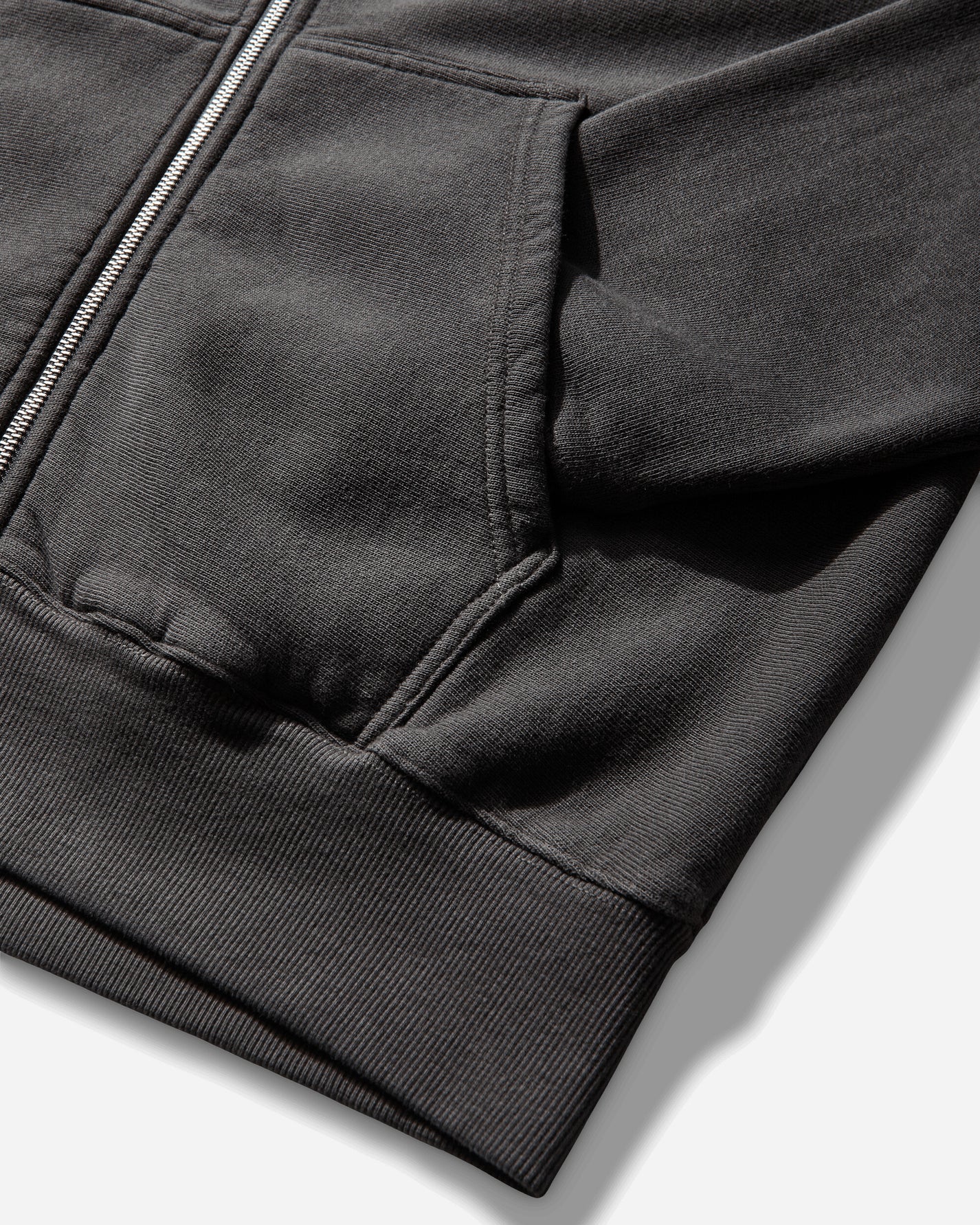 Stüssy Surf Size Gar Dyed Zip Hood Faded Black Sweatshirts Zip-Ups 1975180SJ 0090