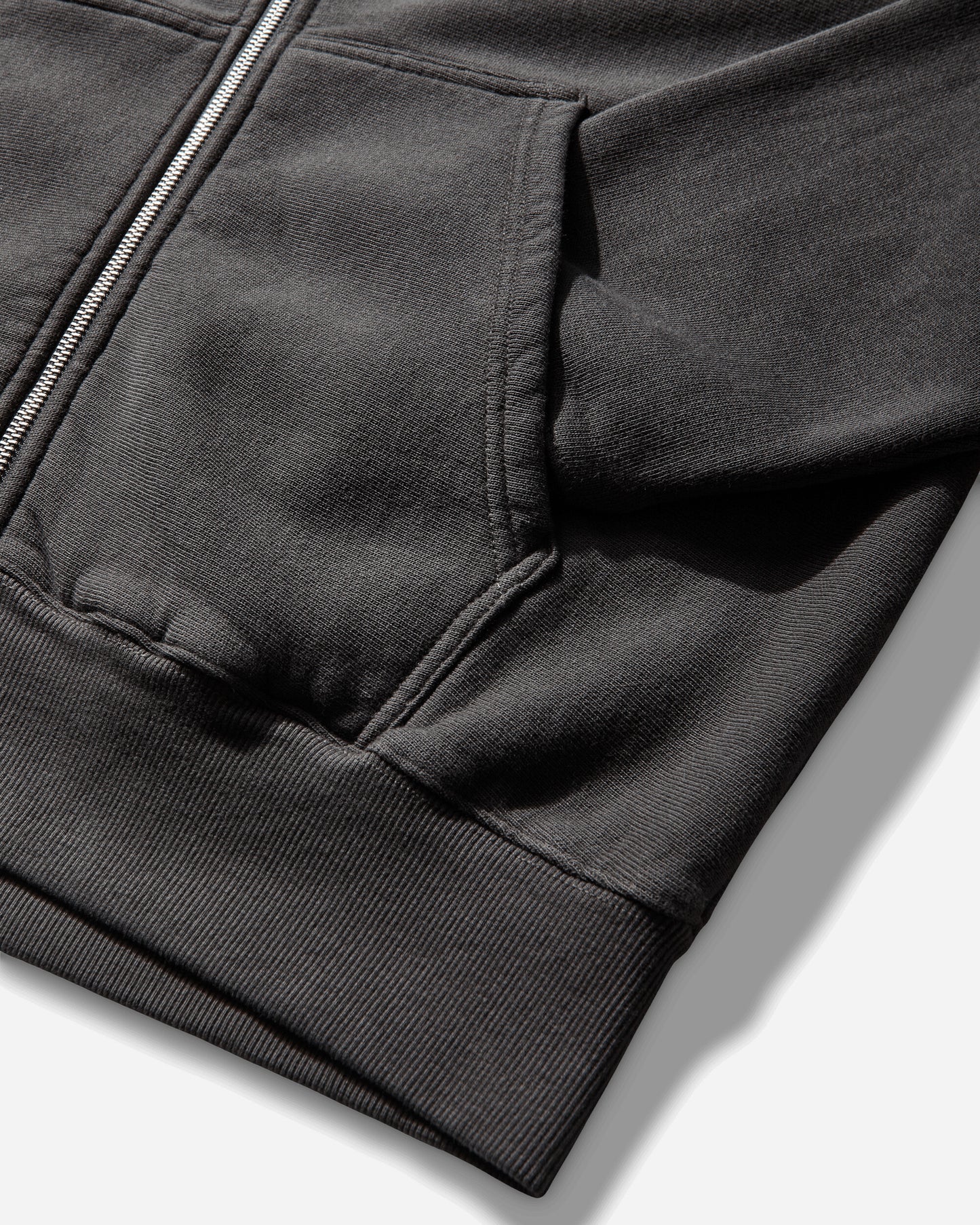 Stüssy Surf Size Gar Dyed Zip Hood Faded Black Sweatshirts Zip-Ups 1975180SJ 0090