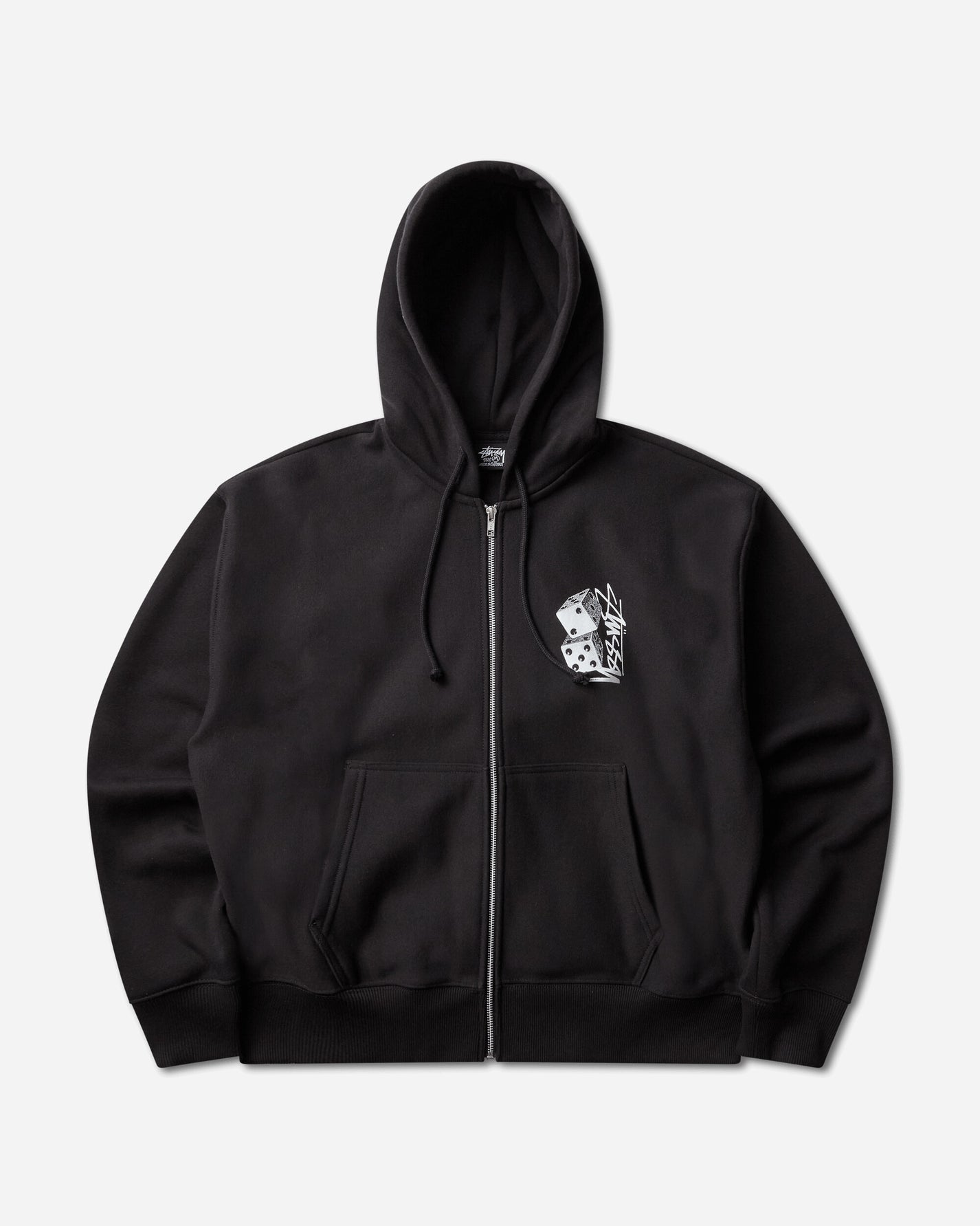 Stüssy Tall Dice Zip Hood Black Sweatshirts Zip-Ups 1975187SJ 0001