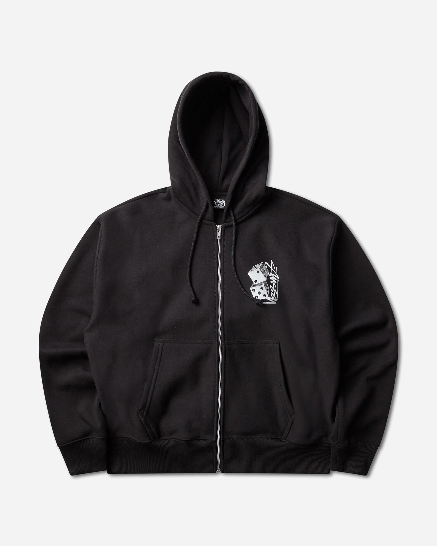 Stüssy Tall Dice Zip Hood Black Sweatshirts Zip-Ups 1975187SJ 0001