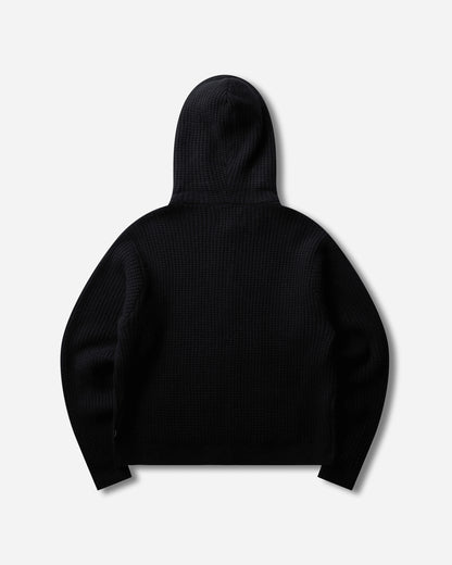Stüssy Waffle Cashmere Zip Hood Black Sweatshirts Zip-Ups 117274SJ 0001