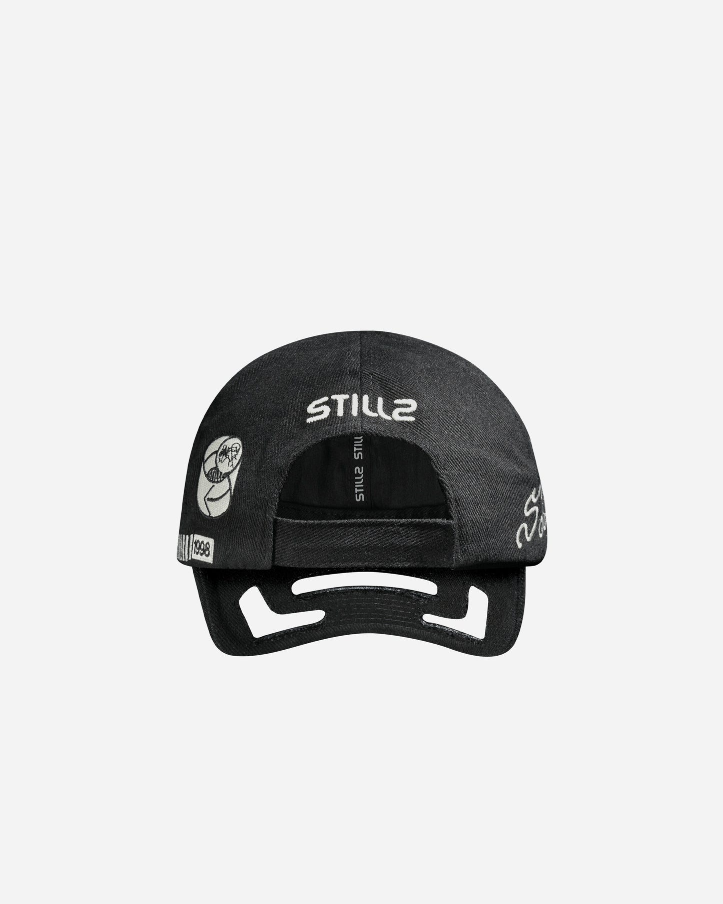 Stillz Stillz Cut-Out Embroidered Cap Black Hats Caps STZCUTCAPBLK BLK